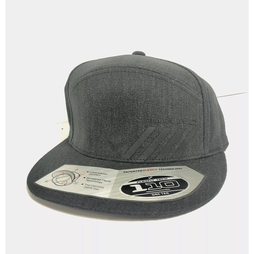 Oakley FlexFit Halifax Cap Snapback Heather Grey/Black (Brand New With Tags)